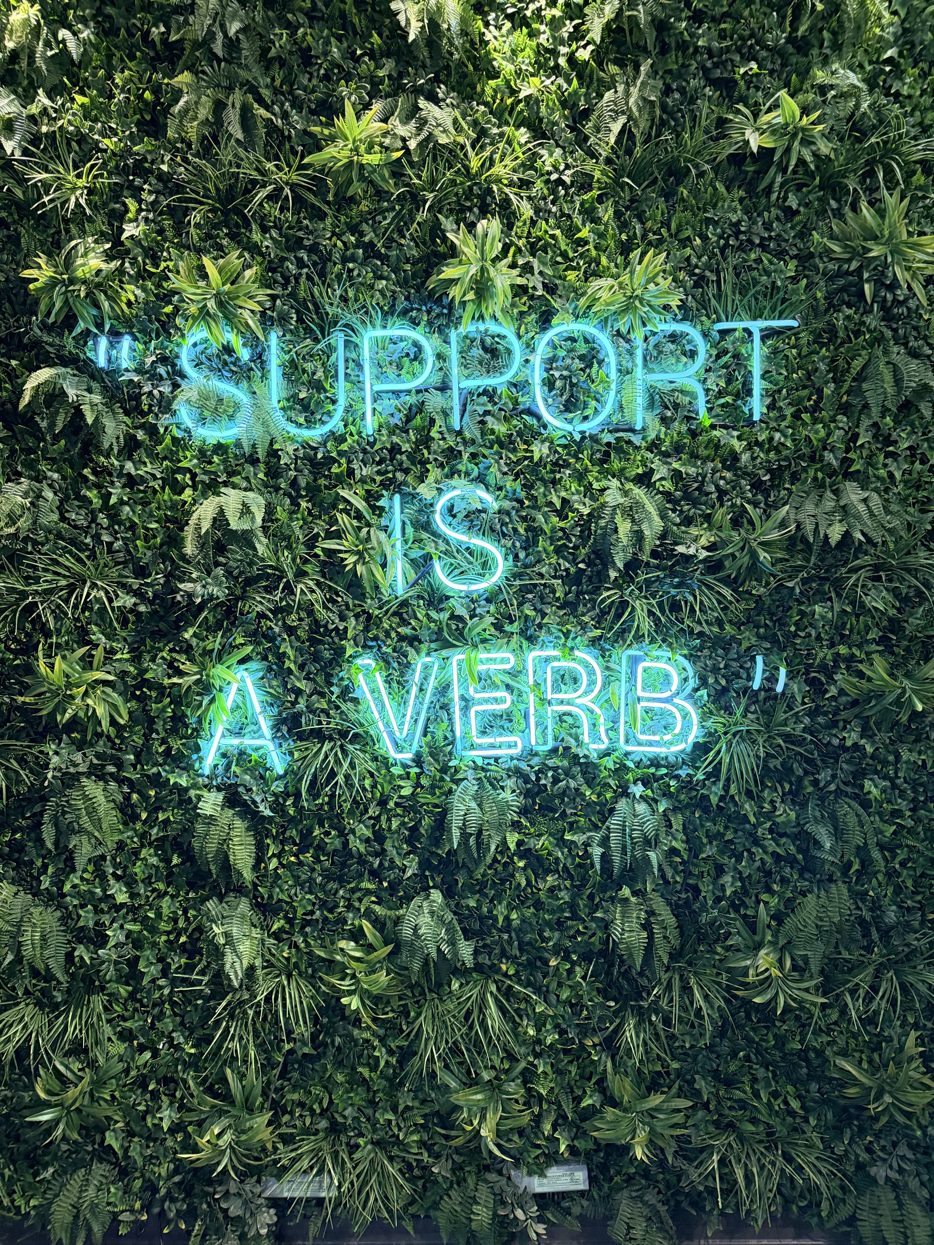 Such a good reminder, that support doesn’t happen passively it is an activity…